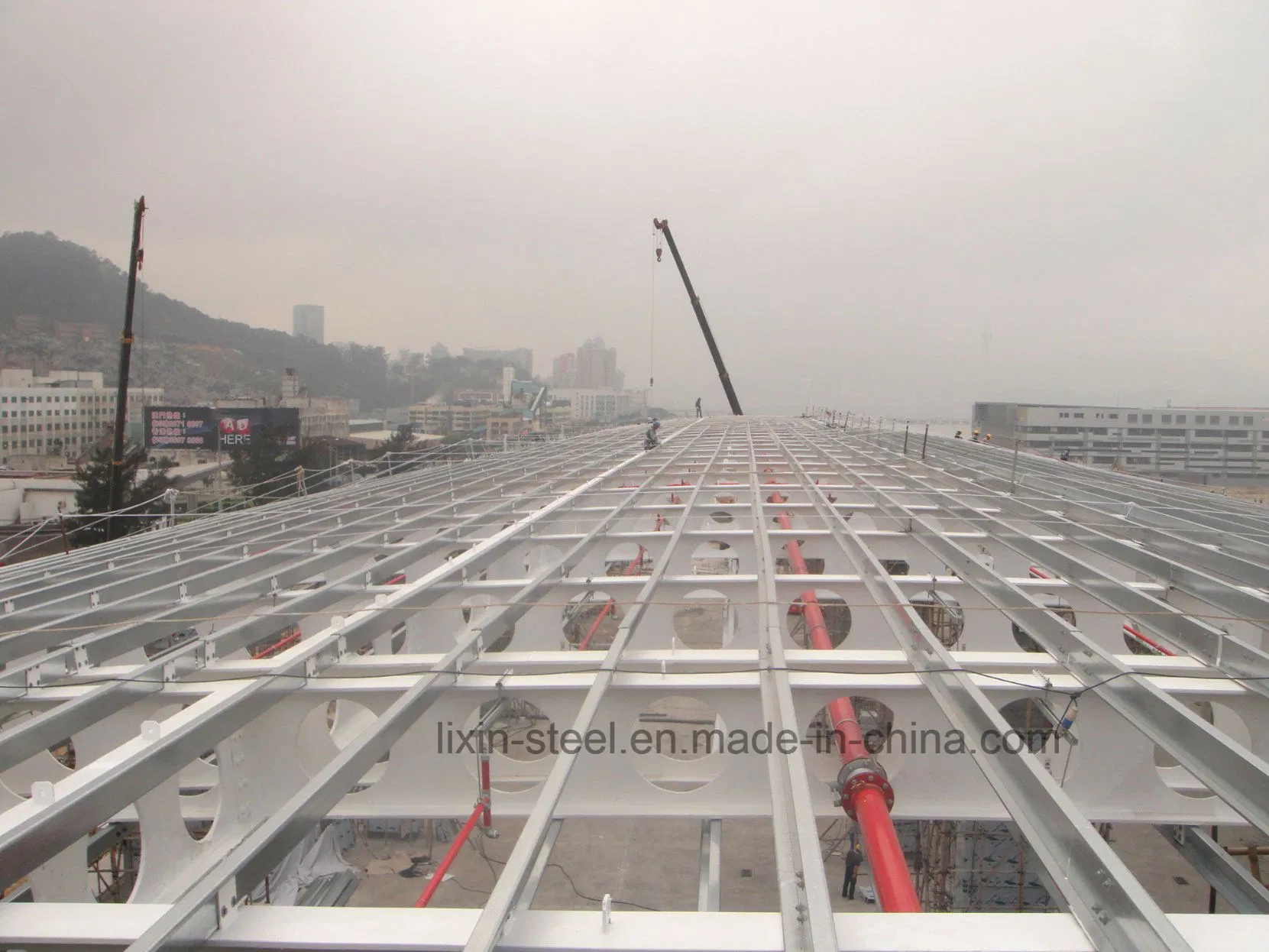 High Rise Steel Structure Building Construction with Steel Floor Deck