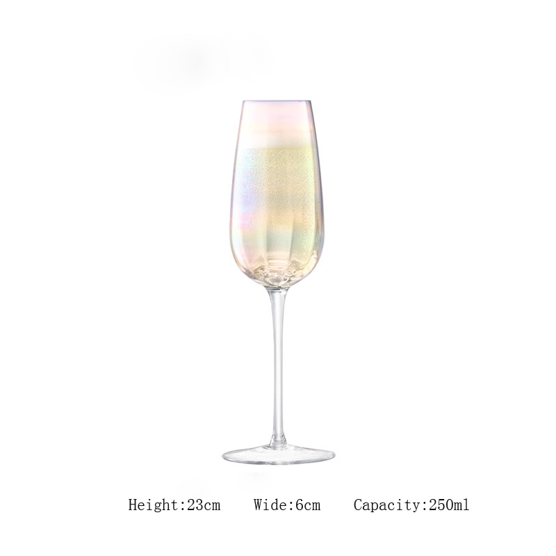 Euorpean Style Pearlescent Mabei Pearl Crystal Glass Goblet Decanter