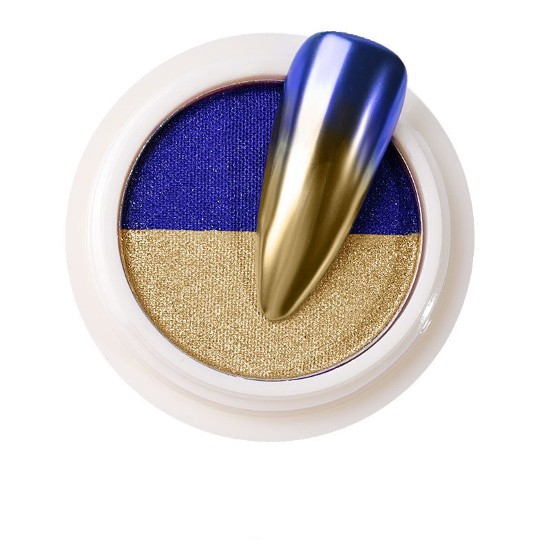 High Grade Two Color Nail Art Mirror Chrome Glitter Eyeshadow Pigment Powder