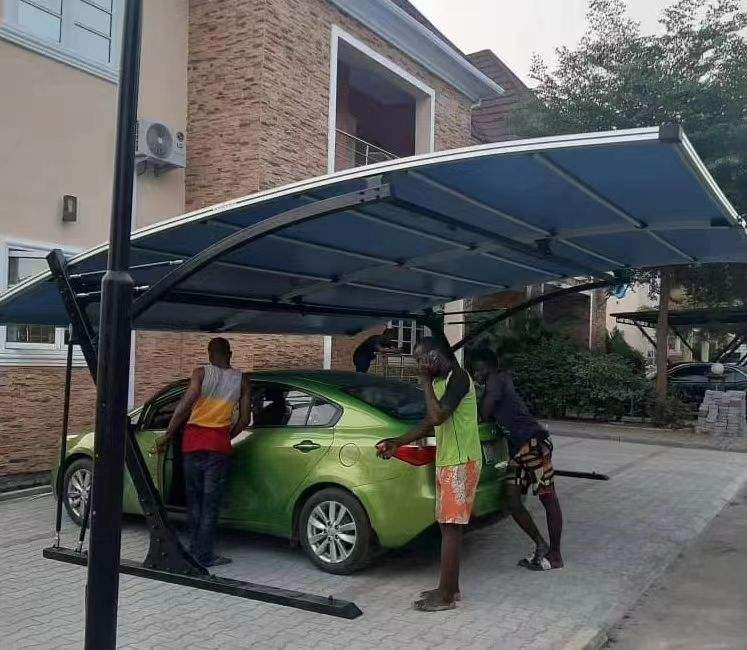 Aluminium Car Port Carport Steel Aluminium Garages Canopies Solar Carports for 2 Cars Parking