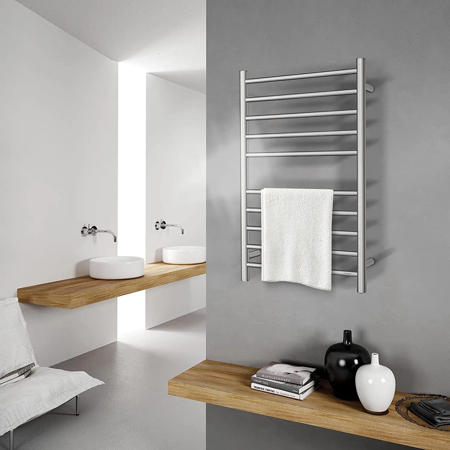 High Quality SUS304 Electric Towel Warmer Heated Towel Rack for Bathroom
