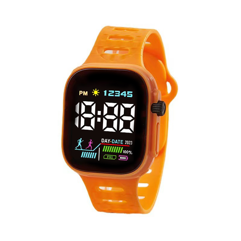 S8-1 Square Electronic Watch; Cross-Border Hot Macaron Electronic Watch; Night Light Student Watch; Gift Watch