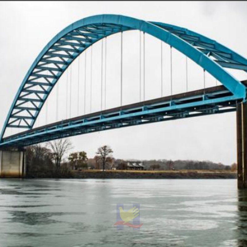 Corrosion-Resistant Hot-DIP Galvanized Steel Structure Bridge