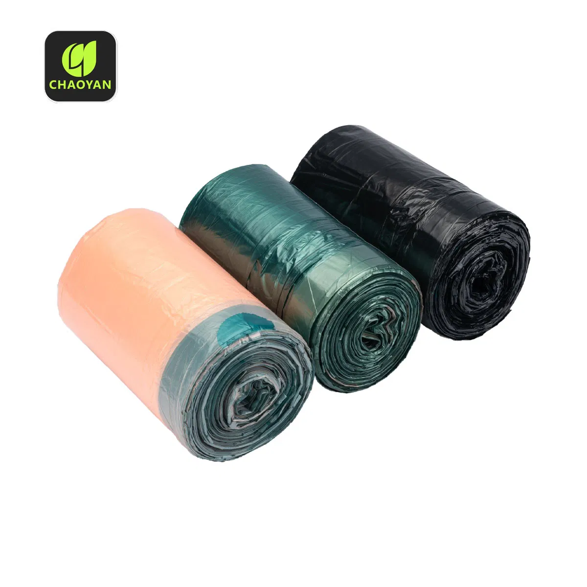 Мусорные пакеты 9 галлонов с логотипом, черные, усиленные