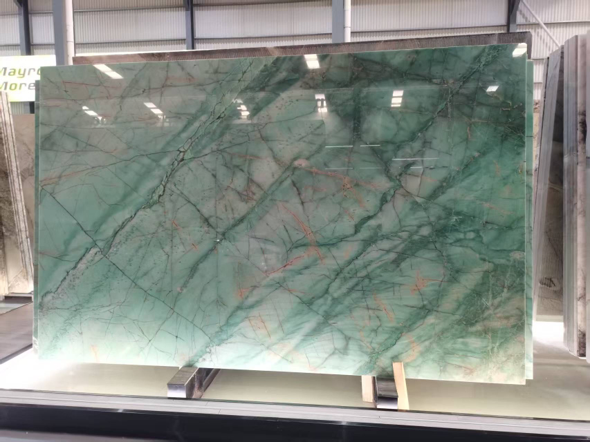 Nature Green Stone Quartzite Slabs for Countertops and Wall