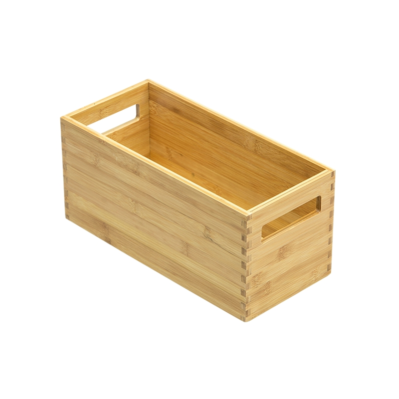 Bamboo Storage Bins Set Storage Baskets Sundry Closet Cabinet Shelf Box Crates Kitchen Food Container