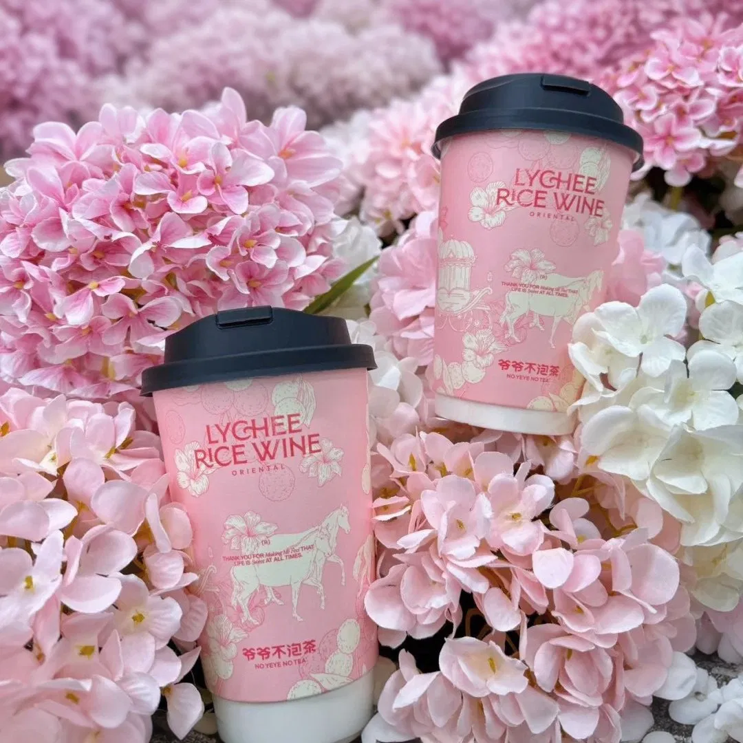 8oz/10oz/12oz/16oz/20oz/24oz Disposable Biodegradable Paper Cup/Single/Double/Ripple Wall Hot/Cold Drinking Cups/ Coffee Cups/Customized Tea Cups with Lids