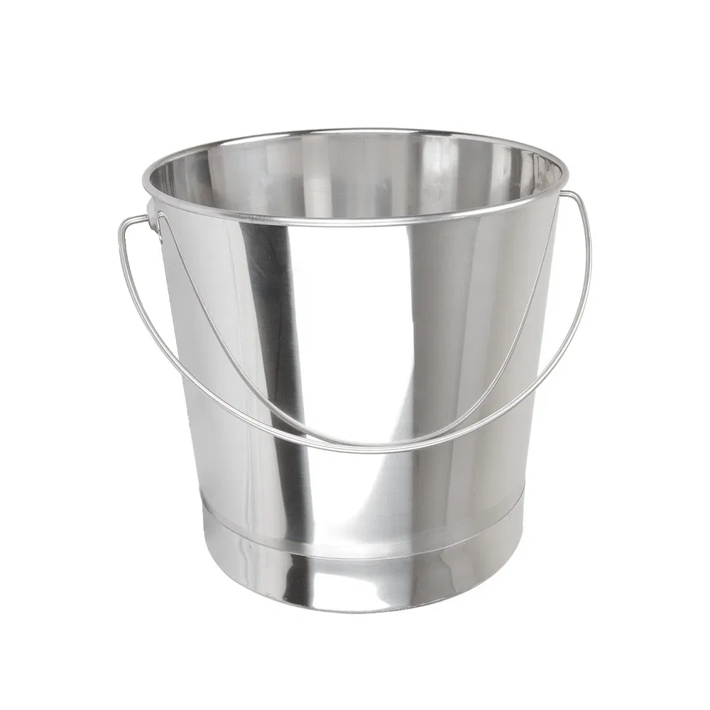 OEM Manufacturer 15L Kitchen Cleaning Pails Stainless Steel Bucket
