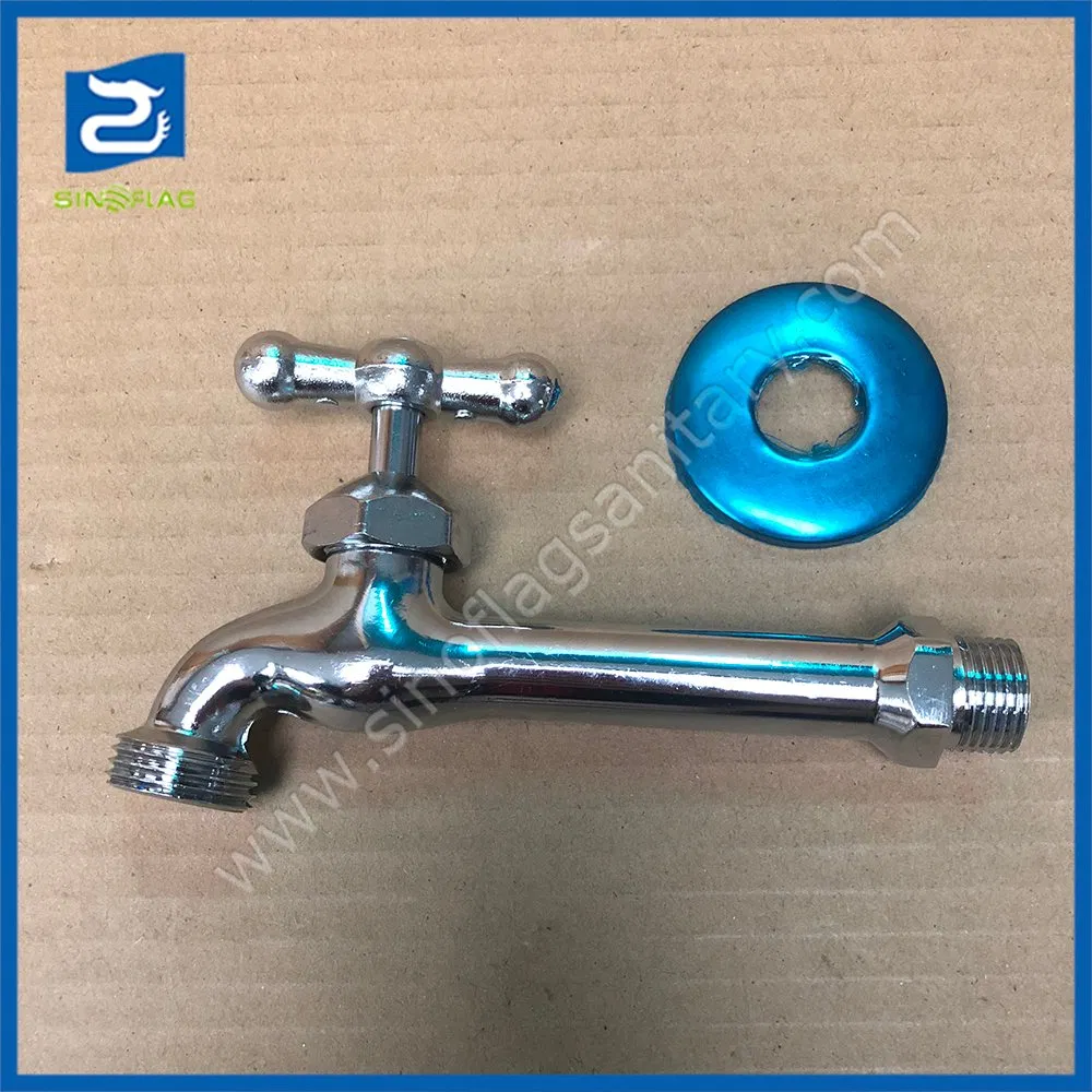 Outdoor Long Body Bib Cock Zinc Alloy Garden Water Tap