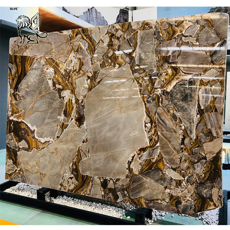 Factory Wholesale Modern Natural Stone Granite Kitchen Countertop Marble Dining Table Slab for Home Decor