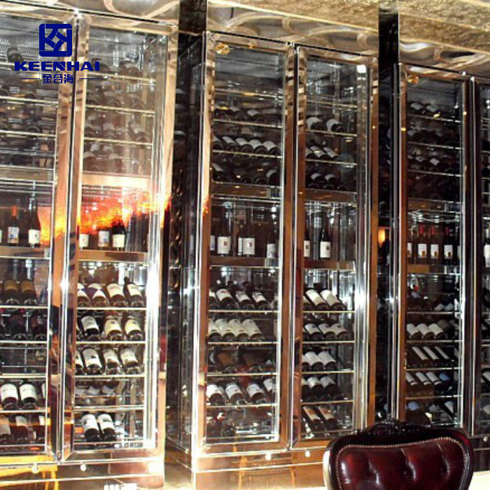 High Quality Stainless Steel Modern Cabinet Wine Rack for Home