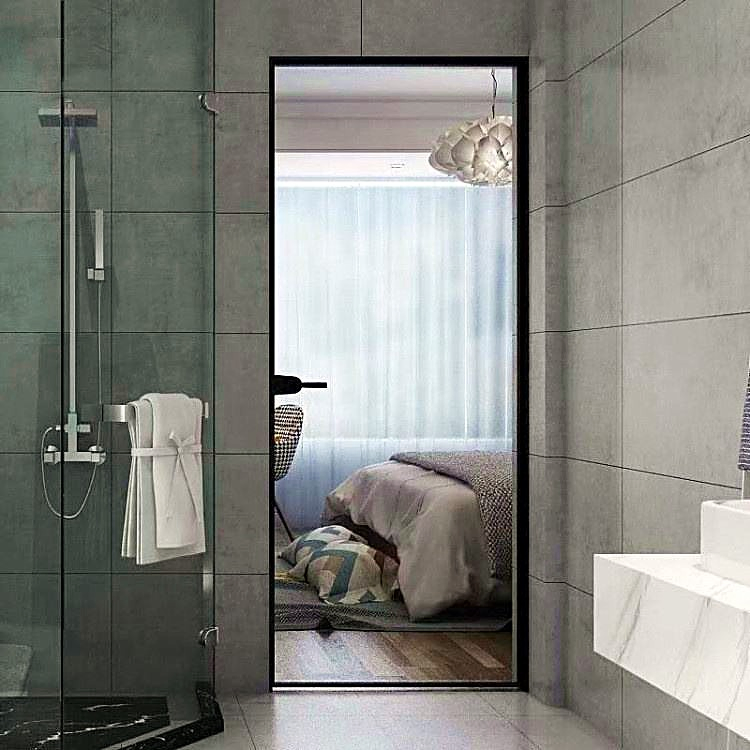 Wholesale Price Modern Minimalist Glass Door Stainless Steel Aluminum Door Material