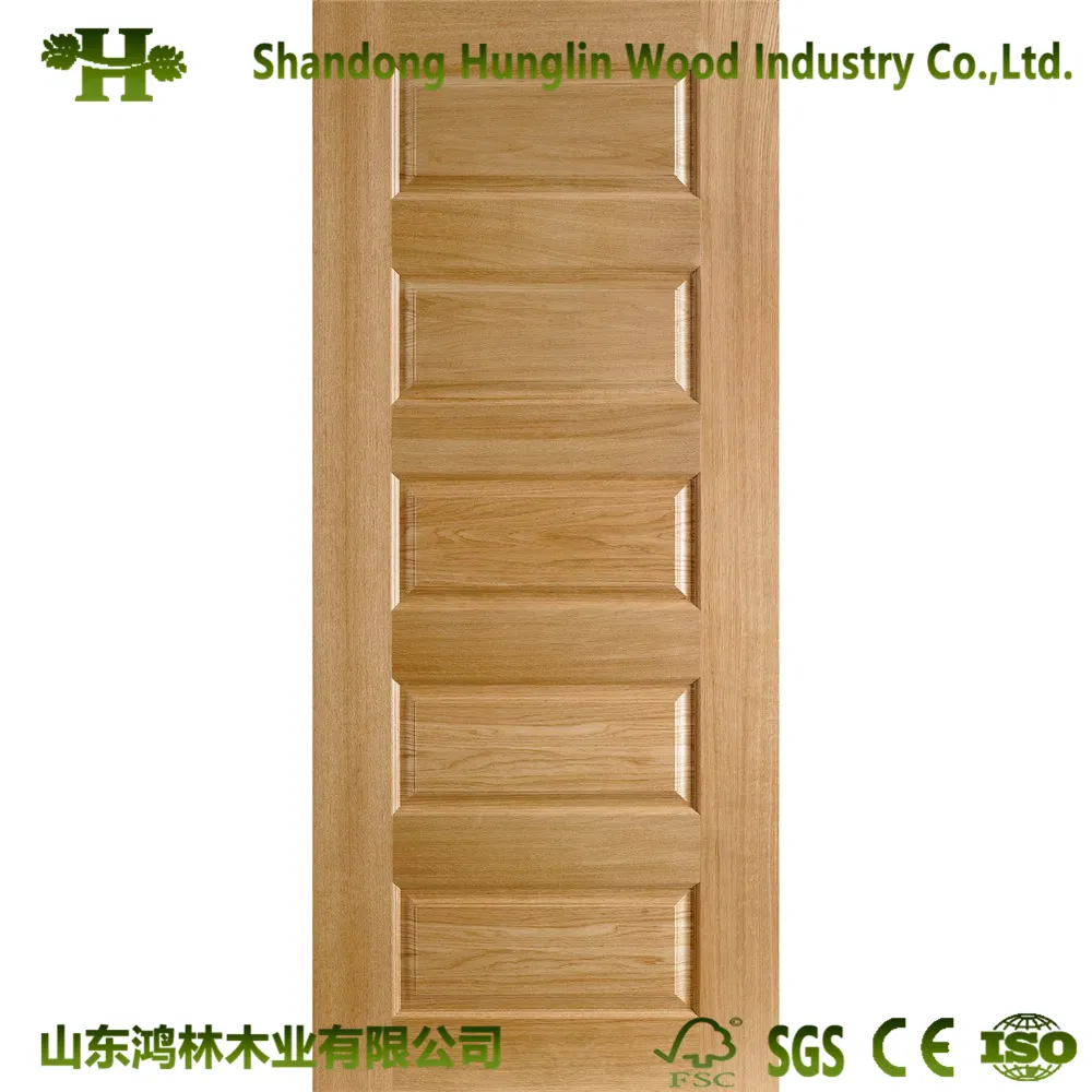 China Natural Wood Grain HDF Veneer Door Skin
