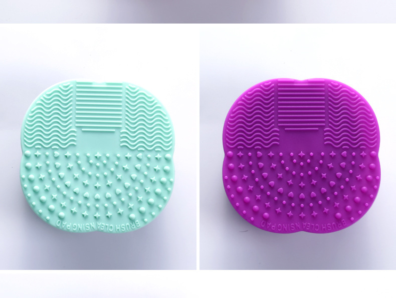 Scrubber Mat Portable Washing Tool Silicone Makeup Brush Cleaning Pad