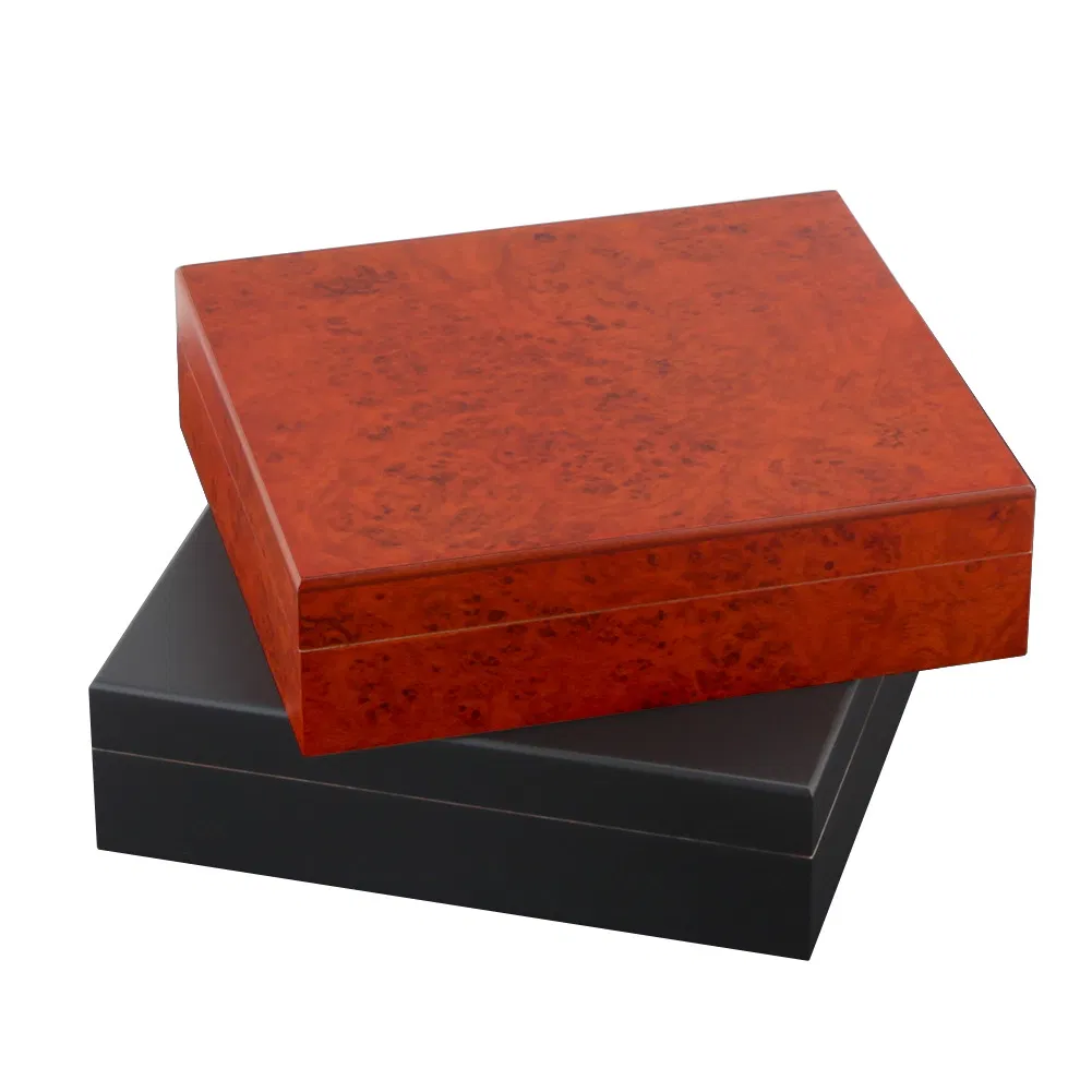 Vintage Matt Painting Multifunction Wood Cigar Humidor Box