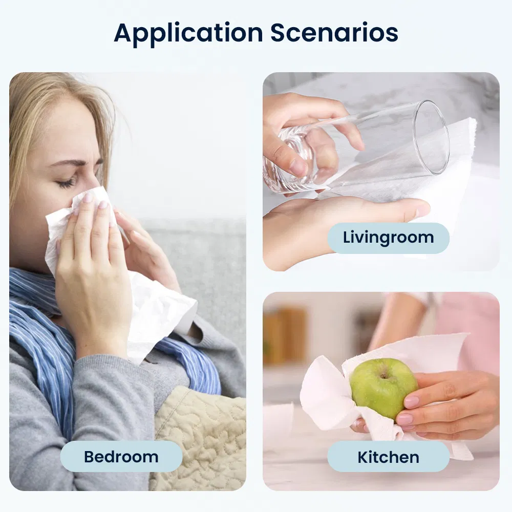 Cheap Price 3ply Virgin Wood Pulp Paper Soft Pack Facial Tissue Facial Napkin Tissue Paper