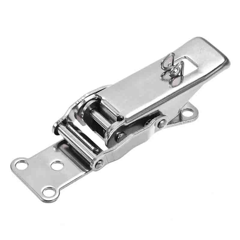 Stainless Steel Spring Loaded Self Locking Fasten Loop Toggle Draw Latch