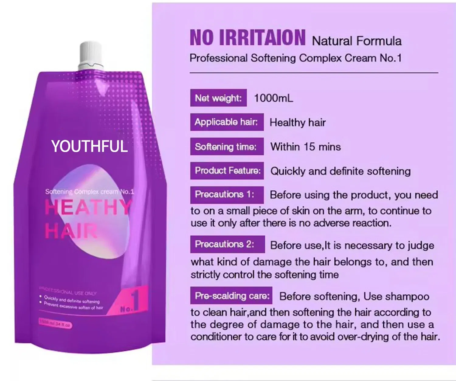 Professional Natural Wave Curly Hair Perm Cream