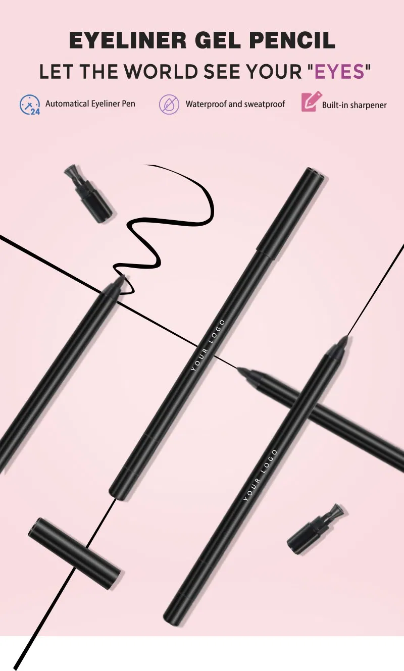 Waterproof Eyeliner Long-Lasting Smudge Proof Eye Liner for Daily