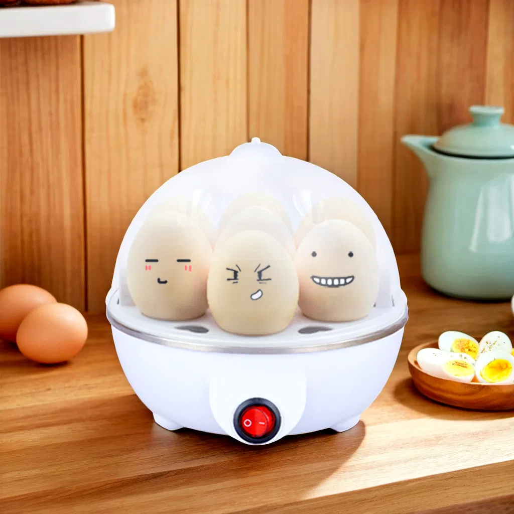 Compact Automatic Egg Cooker with Safety Portable Boiler Function