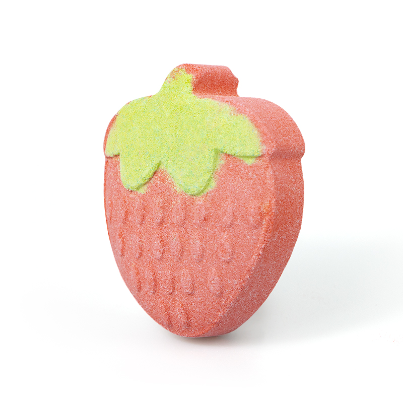 Organic Strawberry Shaped Natural Bath Bombs for a Luxurious SPA Experience
