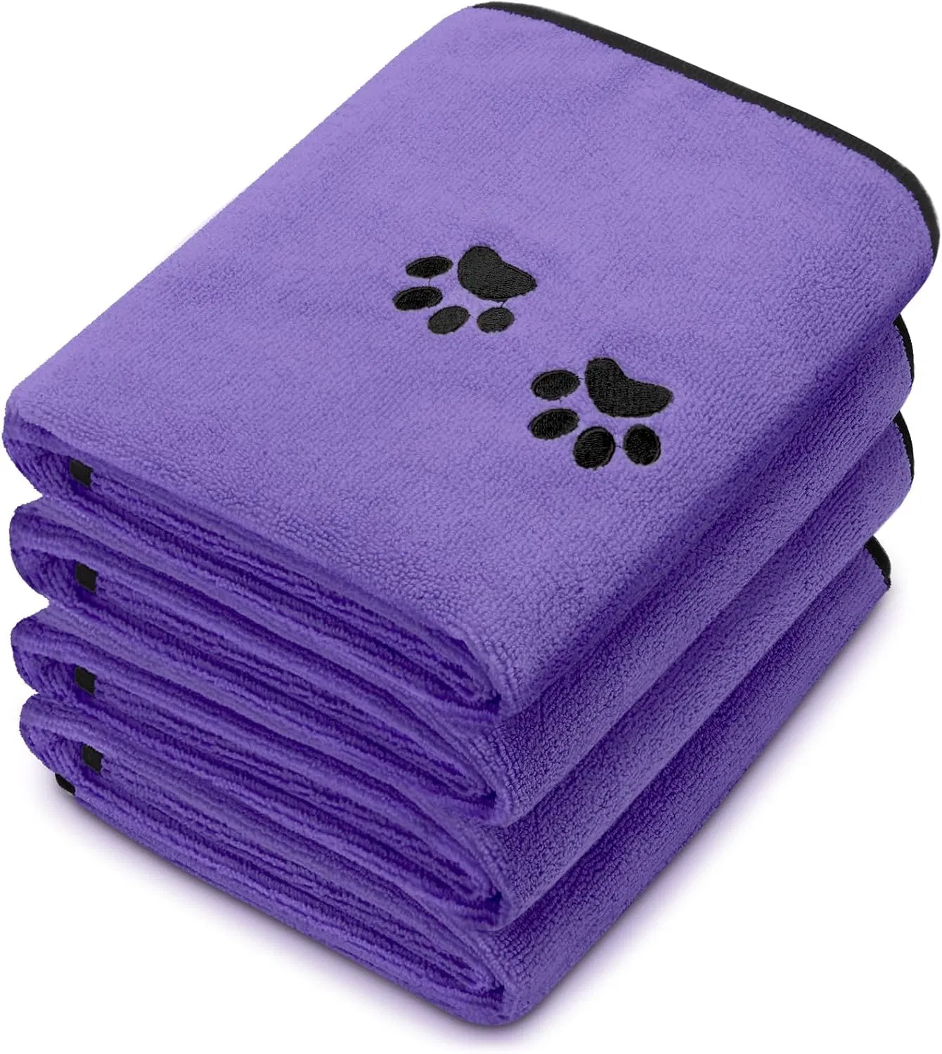 Free Sample 100% Pure Microfiber Dog Towel Cozy Washable Quick Dry Absorbent Custom Pet Bath Towel