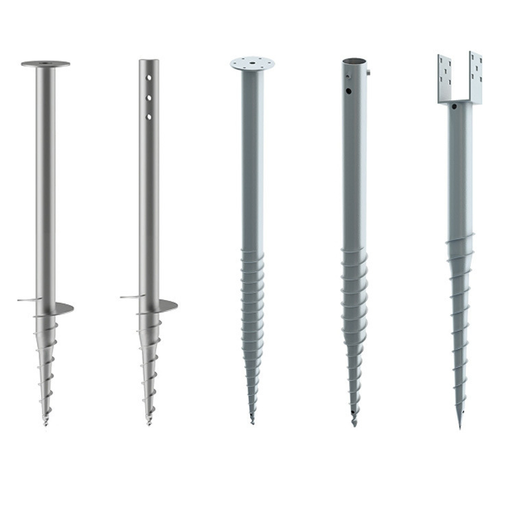 Винтовые сваи Kunna для наземного крепления солнечных панелей