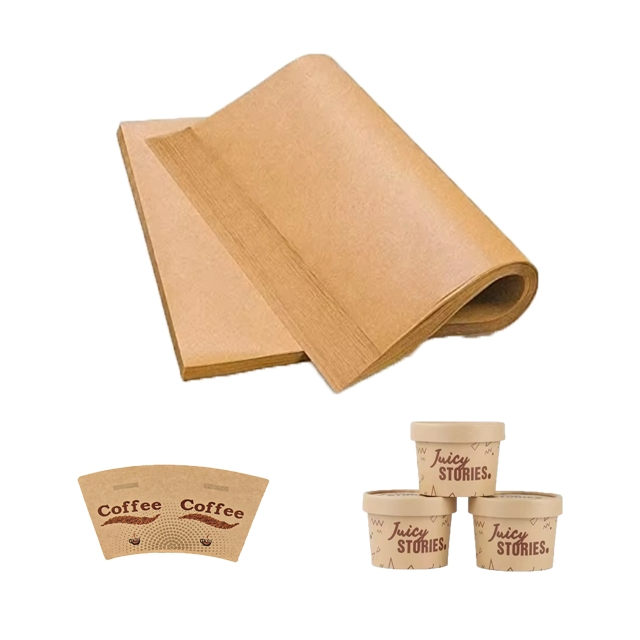 Brown Kraft Wrapping Paper Sheet for Party Gift