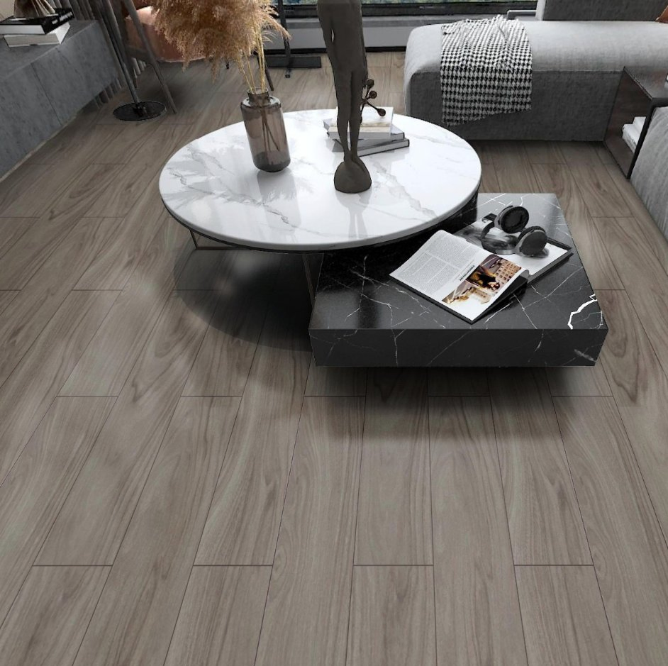 UR1206 Foshan Decoration Building Material 200X1200mm 200X1000mm Glazed Wooden Ceramic Floor Wall Tile