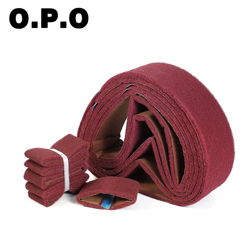 Factory Customized Non Woven Nylon Web Abrasive Fabric Sanding Surface Conditioning Belt for Metal