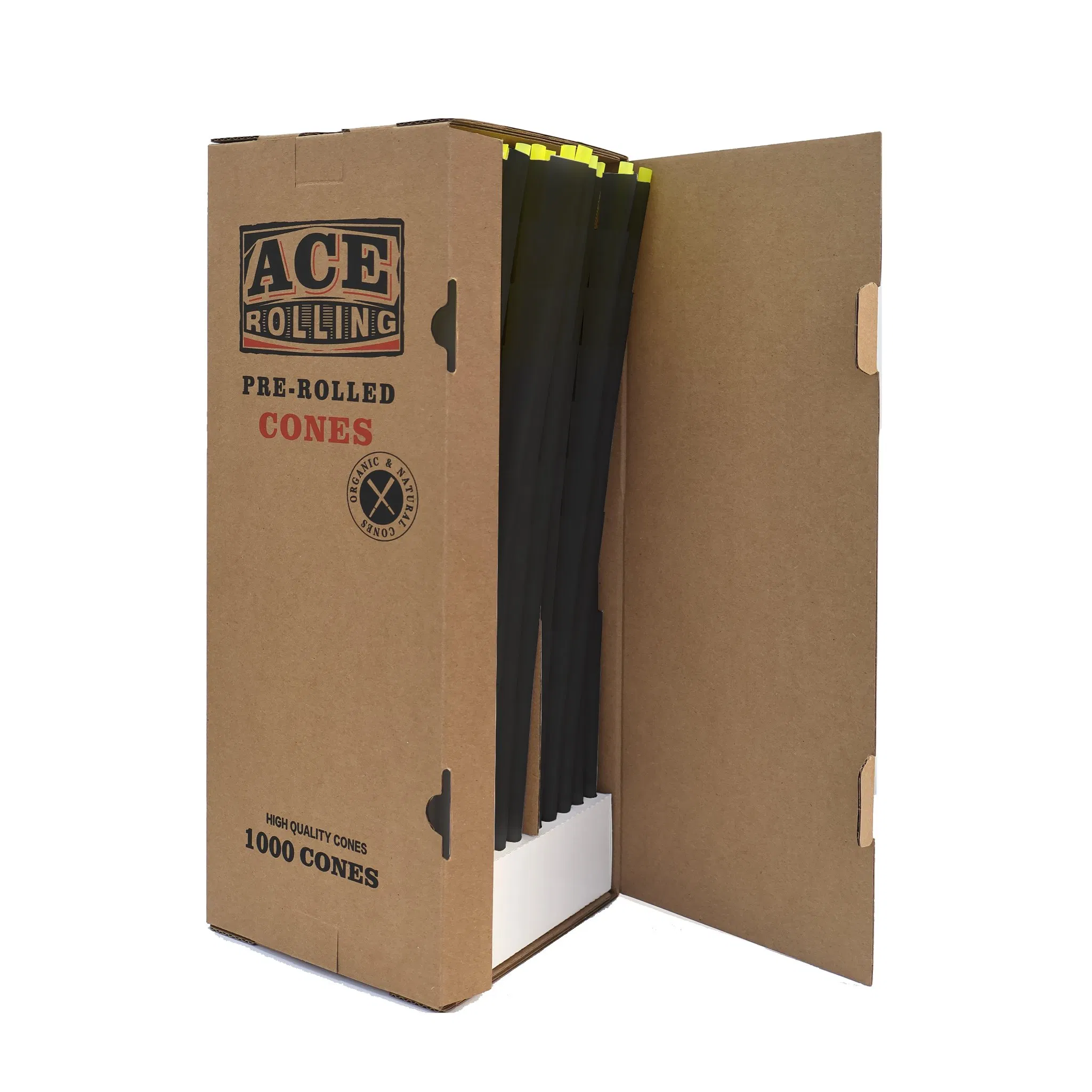 Fast Delivery King Size 109mm 1000PCS/Box Orange Wood Paper Smoke