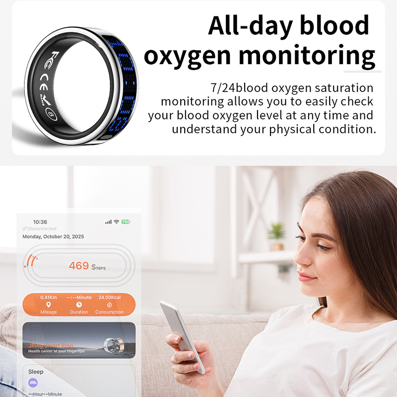 Умное кольцо для здоровья с сенсорным экраном