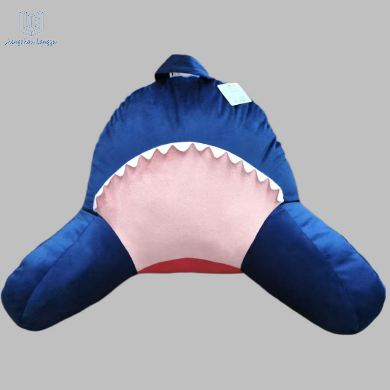 Wholesale Langyu Cute Animal Shape Plush Lumbar Pillow/Neck Pillow for Home & Office Adorable Animal Plush Lumbar Cushion
