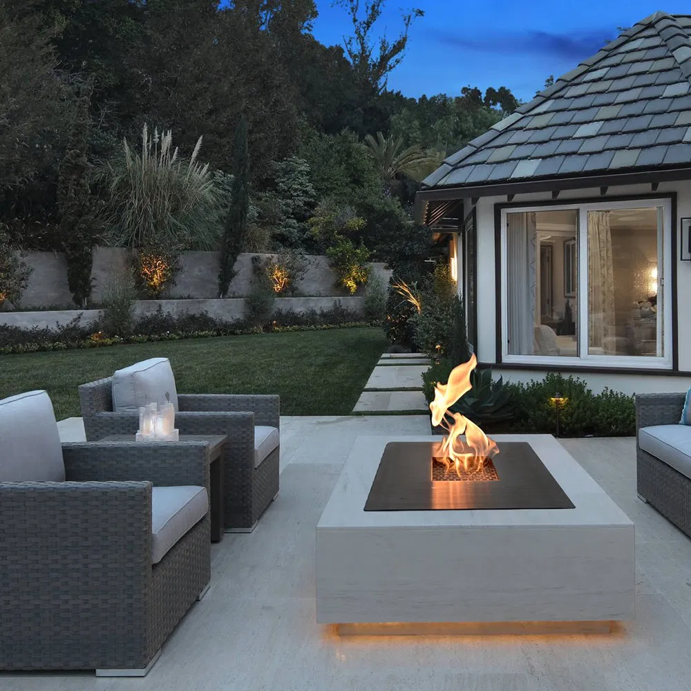 Square Manual Ethanol Fireplace Afms40