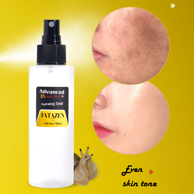 Wholesale Skin Care Products Deep Moisturizing Snail Face Toner OEM Long Lasting Hydrating Brightening Facial Toner Spray