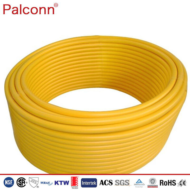 Palconn Manufacturer Yellow Color 1216mm PE Al PE Composite Pipe for Natural Gas