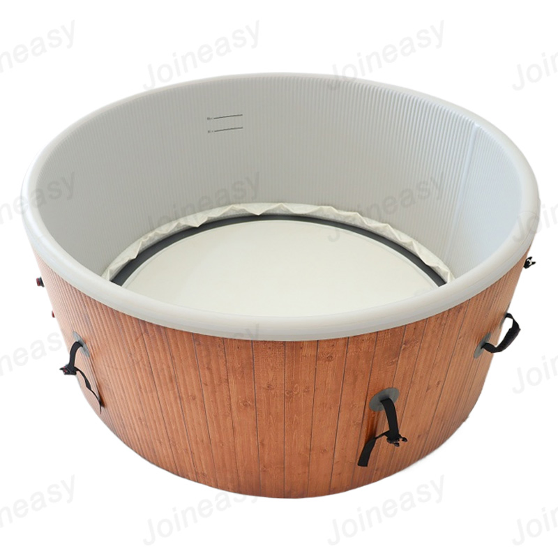 Надувной СПА бассейн 150x65 см с подогревом, дерево