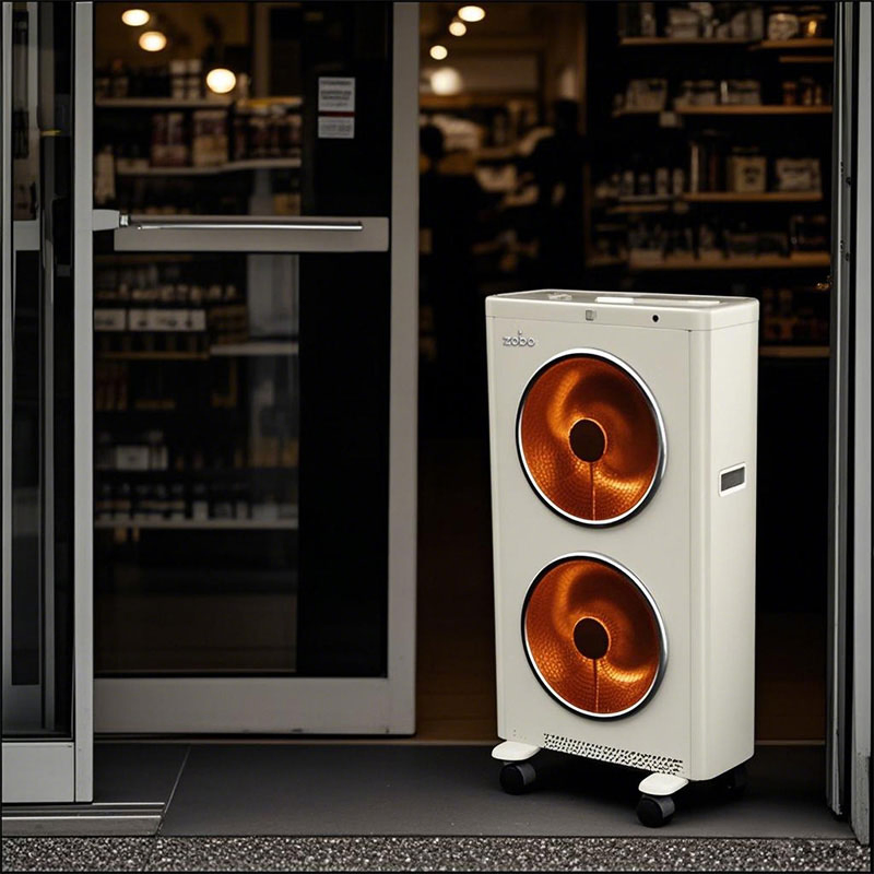 Portable 2kw Electric Radiant Heater with Dual Control