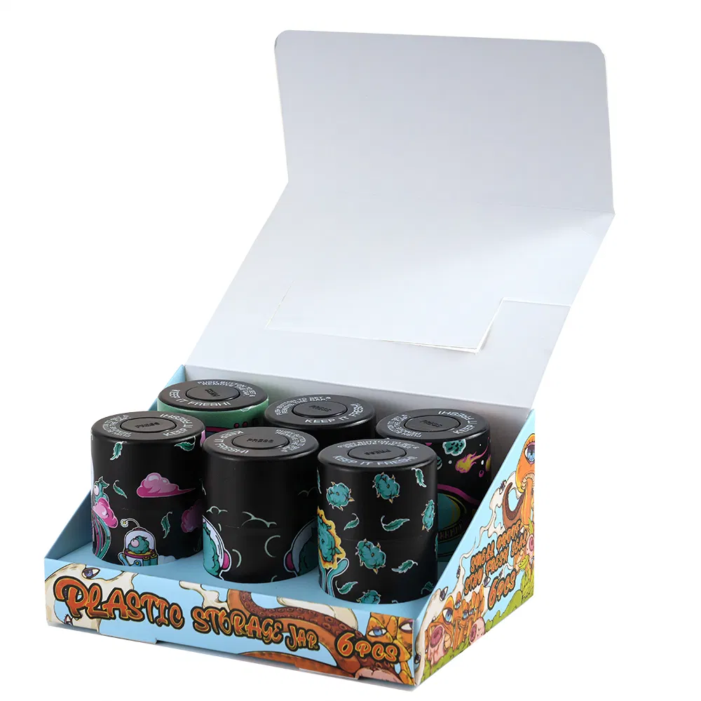 Dampproof Smell Proof Plastic Airtight Tobacco Stash Box Jar for Smoking