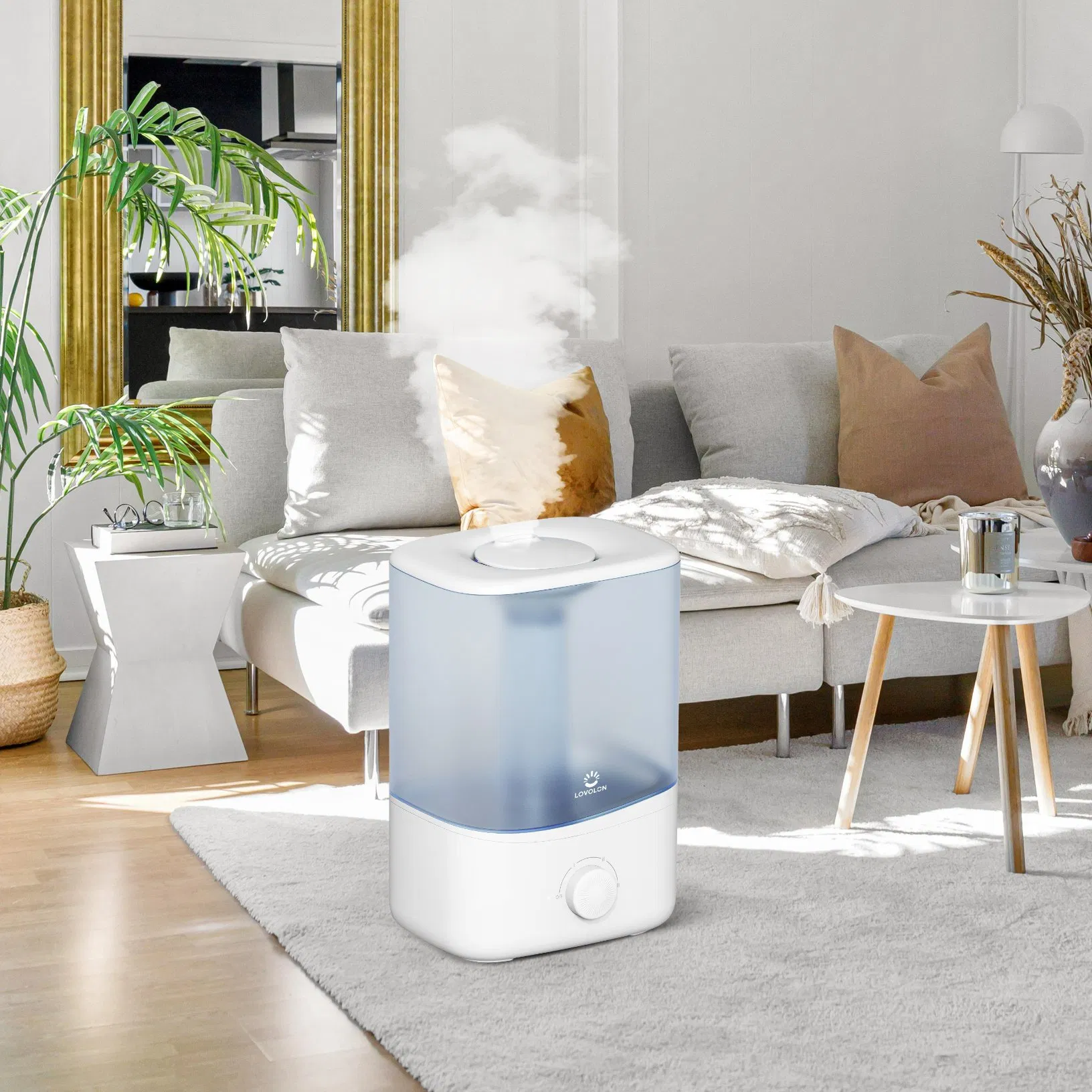 3L Large Tank Ultrasonic Humidifier Desktop Humidificador From China Customized