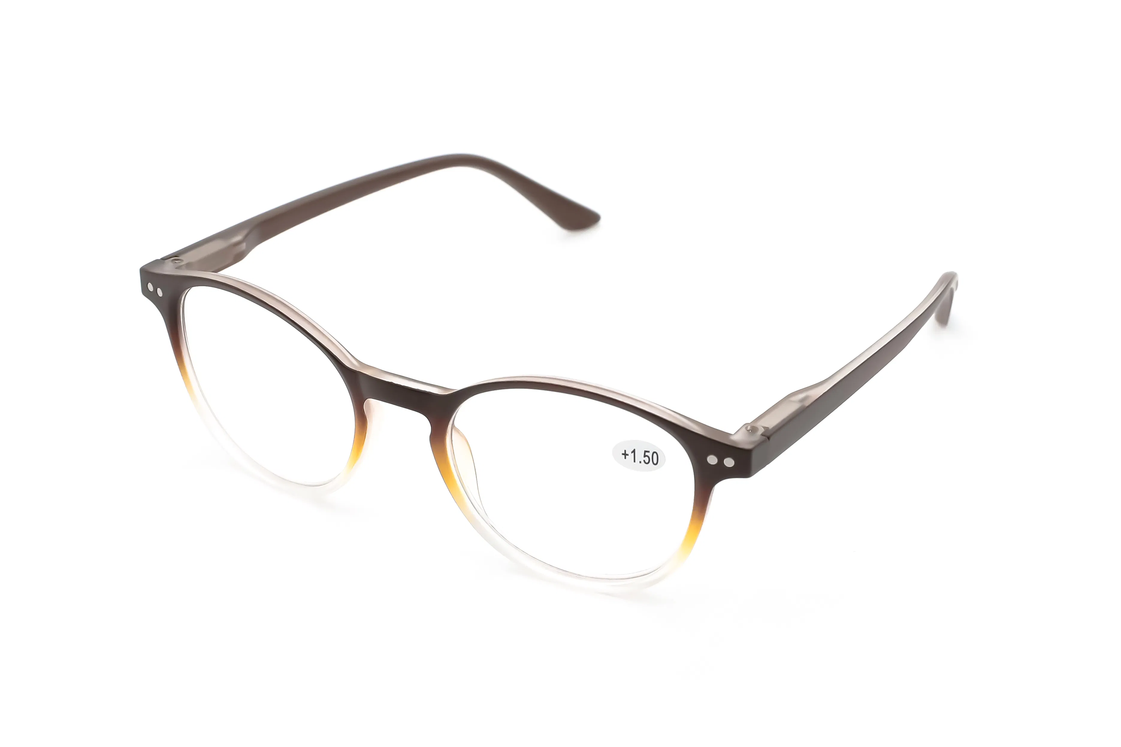 Trendy Round Gradient Color Reading Glasses for Stylish Vision