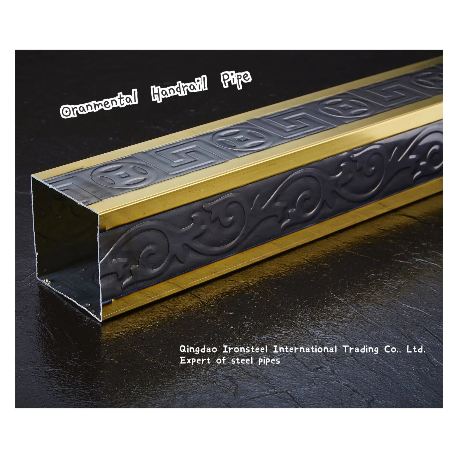 304 Ornamental Stainless Steel Pipe with Art Design