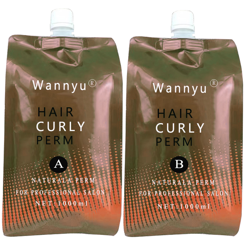 Can Be Customized OEM ODM Kit Packing Herbal Hair Curly Perm 500ml*2