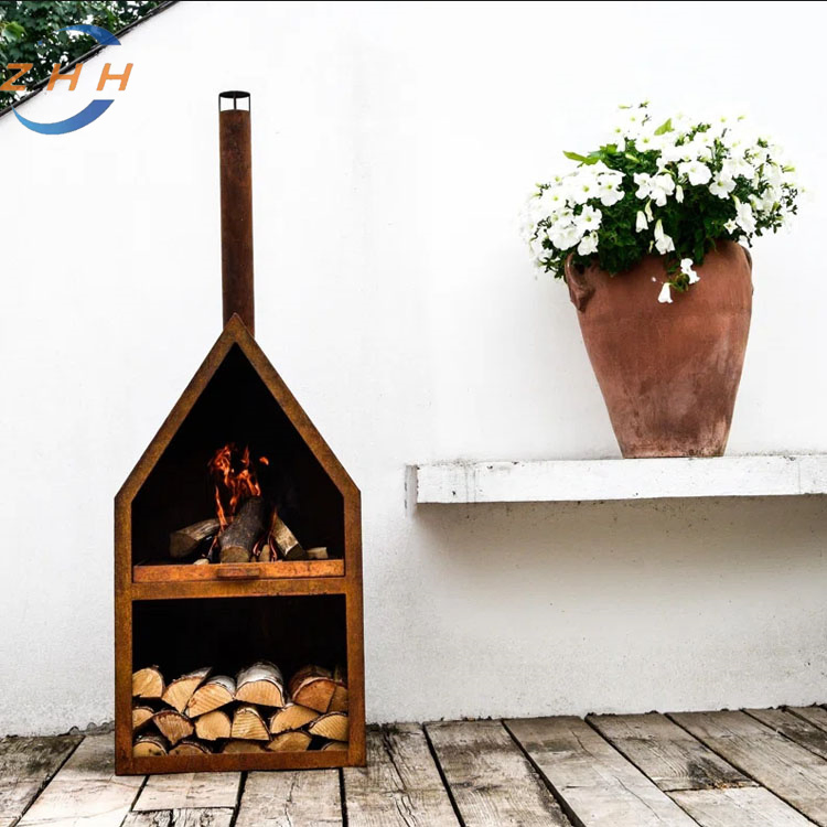 Очаг для костра из кортеновской стали Sleek Garden