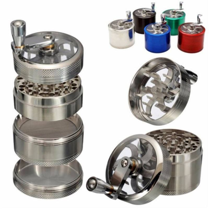 6 Colors Grinder Herb Smokinq Tobacco Aluminum Spice Herb Grinder Smoking Accessories