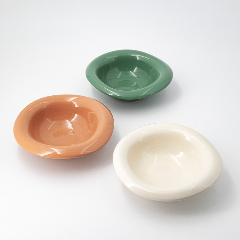 Irregular Yogurt Ice Cream Bowls Ceramic Breakfast Dessert Salad Fruit Bowl