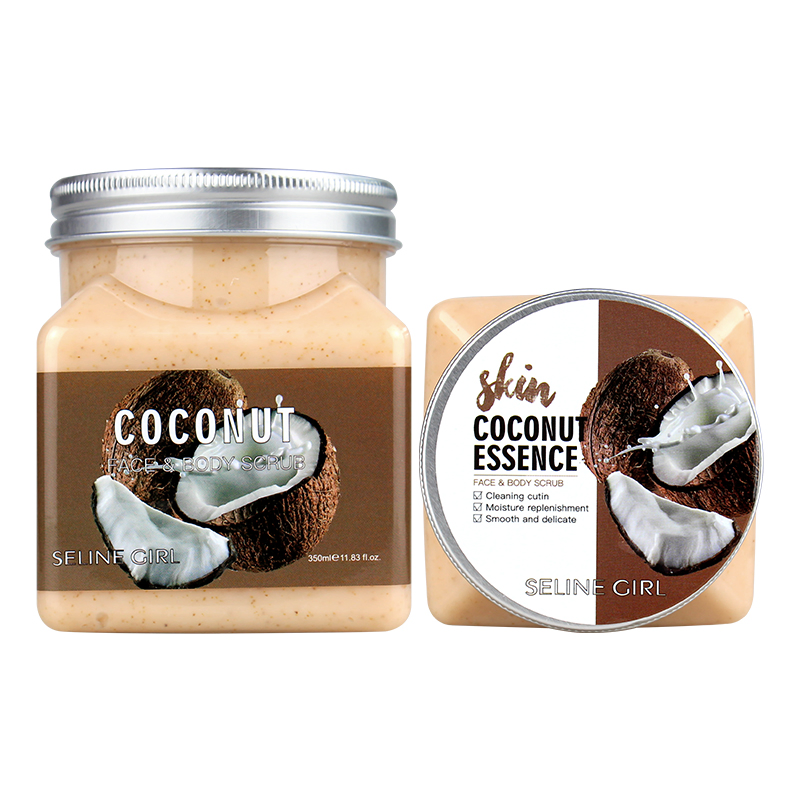 Seline Girl 350ml Coconut Essence Natural Face Body Scrub