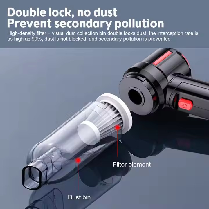 Wireless Mini Home Handheld Small High-Power Wireless Rechargeable Car Vacuum Cleaner