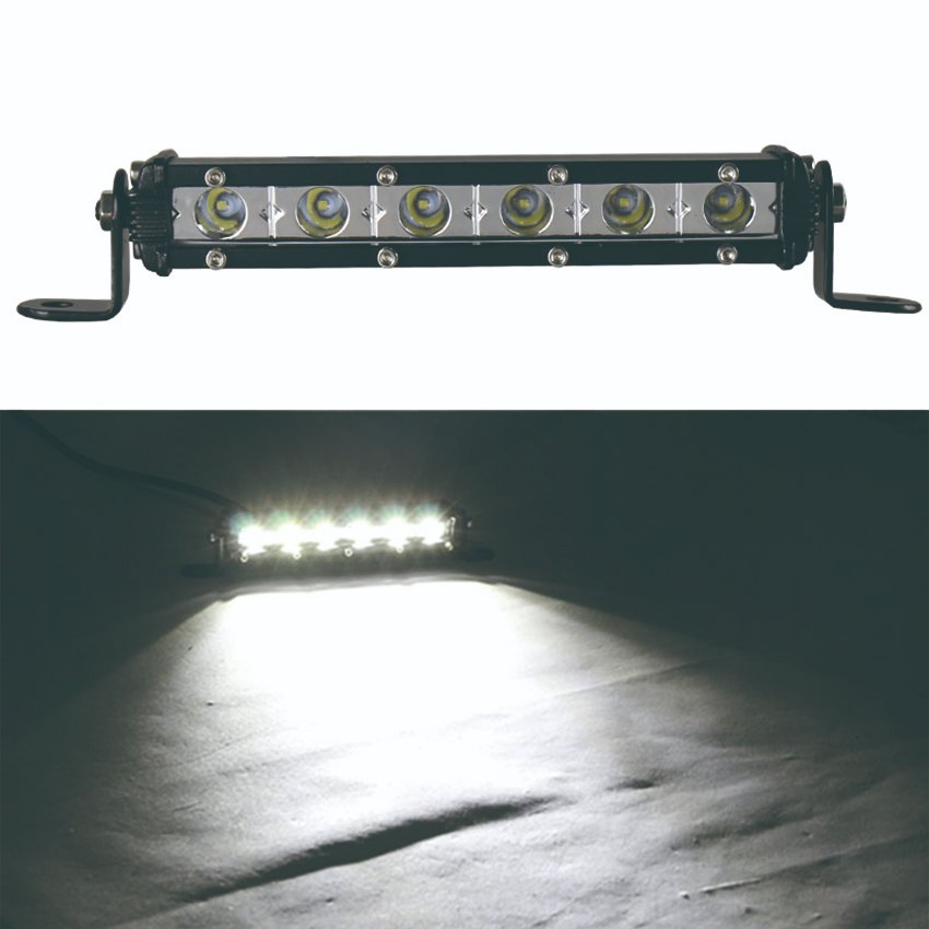 Red Dash Grill 2x6 Strobe LED Light Bar