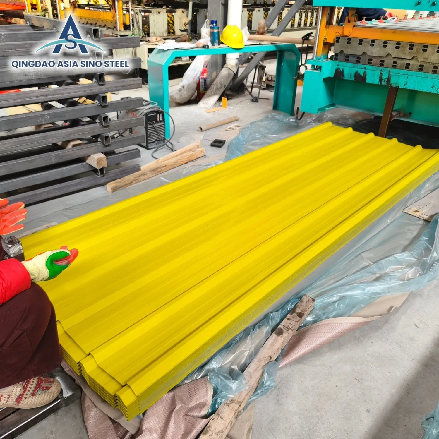 Factory Supply PPGI Color Coated Galvanized Corrugated Steel Roofing Roof Sheet